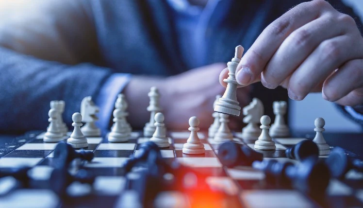 Team collaborating on a project